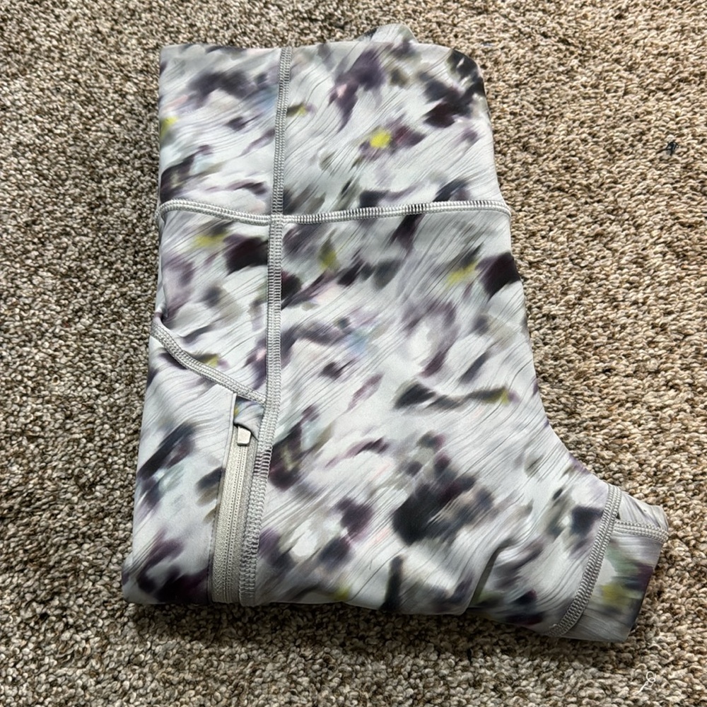 ATHLETA Women's Rainier High Rise Legging Size M In Grey Lyra Garden - Picture 10 of 11